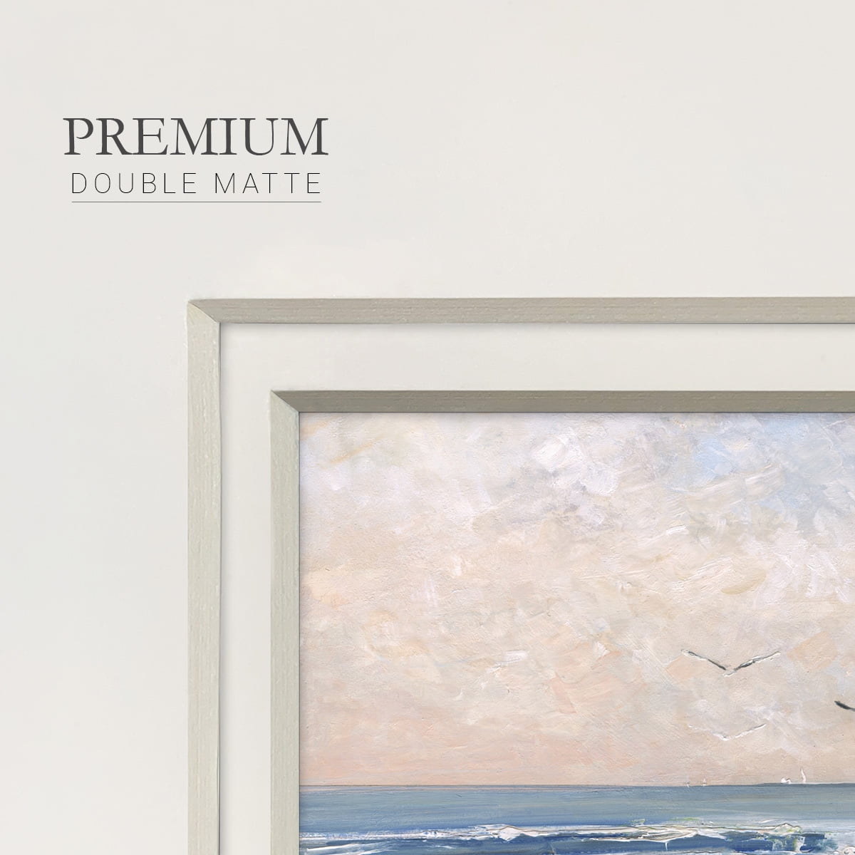 Soft Morning SeaPremium Framed Print