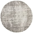 thumbnail image 4 of SAFAVIEH Classic Vintage Rothesay Oriental Overdyed Area Rug, Silver/Ivory, 6' x 6' Round, 4 of 9