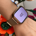 thumbnail image 4 of Correa para Apple Watch  de 41 mm Metálica + Protector lateral de pantalla. Estilo Milanese. Mamá Pulpo  Milanese case lateral, 4 of 7