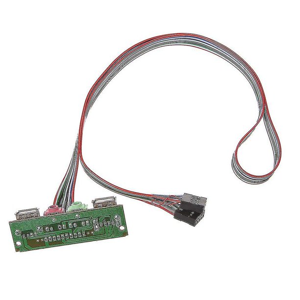 Pc Computer Case Panel Usb O Port Mic Earph Cable Nuevo