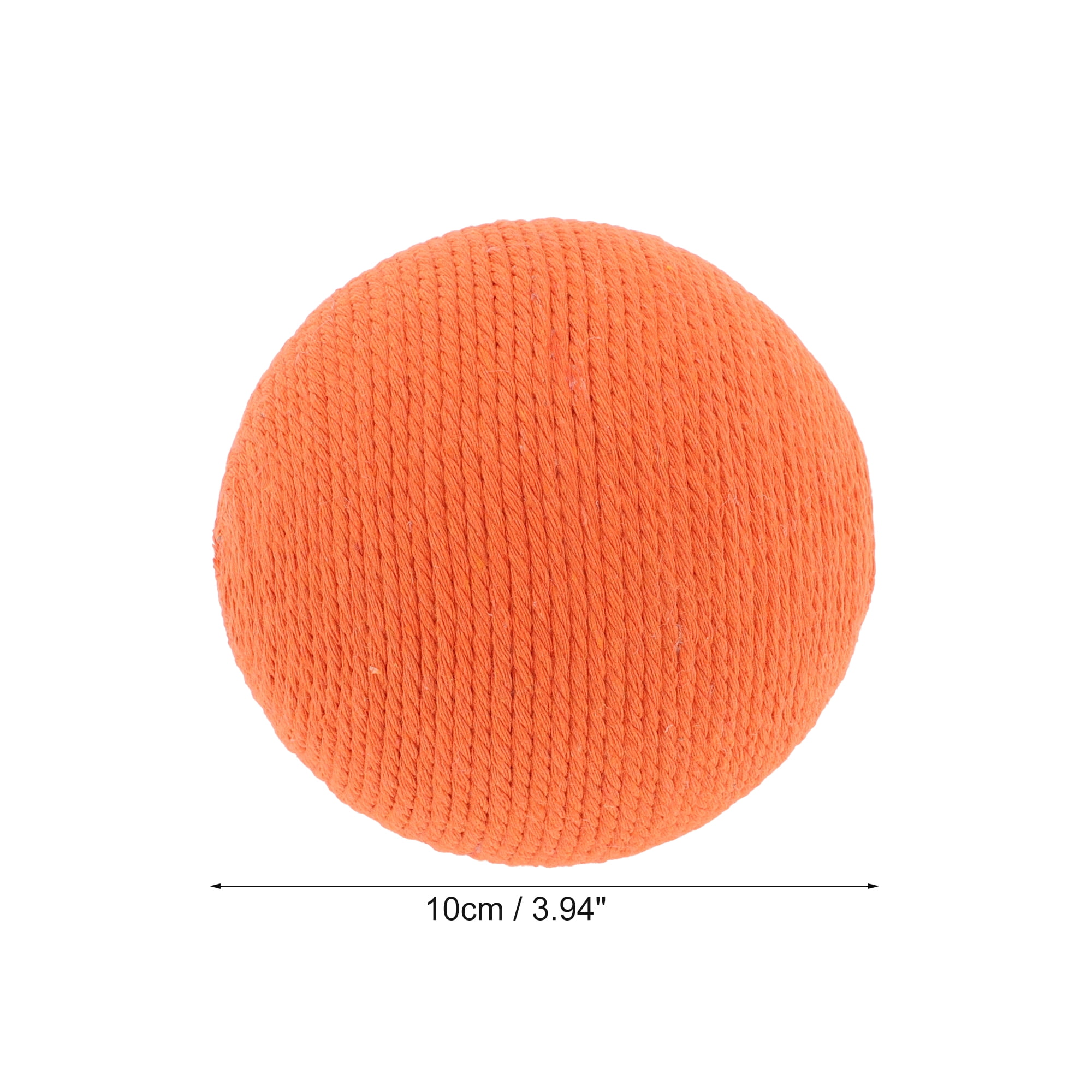 Unique Bargains Playing Ball with Bell for Cat Playtime Orange