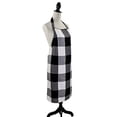 thumbnail image 3 of Fennco Styles Black and White Buffalo Check Plaid Cotton Kitchen Home Apron, 3 of 4