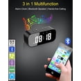 thumbnail image 2 of Despertador AFK Digital con altavoz Bluetooth para dormitorio, 2 of 6