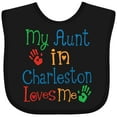 thumbnail image 3 of Inktastic My Aunt in Charleston Loves Me Boys or Girls Baby Bib, 3 of 4