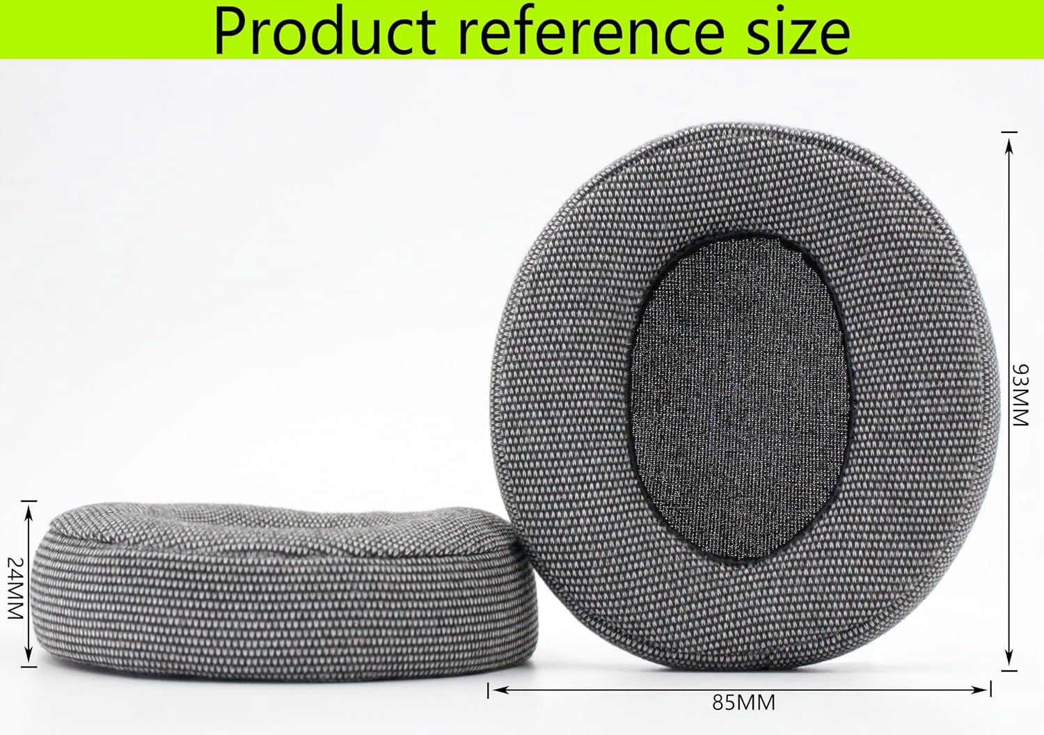 HRTGFD-Replacement Ear Pads Compatible with Anker Soundcore Life Q30/Soundcore Life Q35 Headphones Soft Cotton Weaving and Memory Foam to Replace Ear Pads for Repair Accessories - Grey