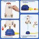 thumbnail image 4 of Juguete Para Niños Rociador De Agua Aspersor Cohete Espacial cafe azul, 4 of 5