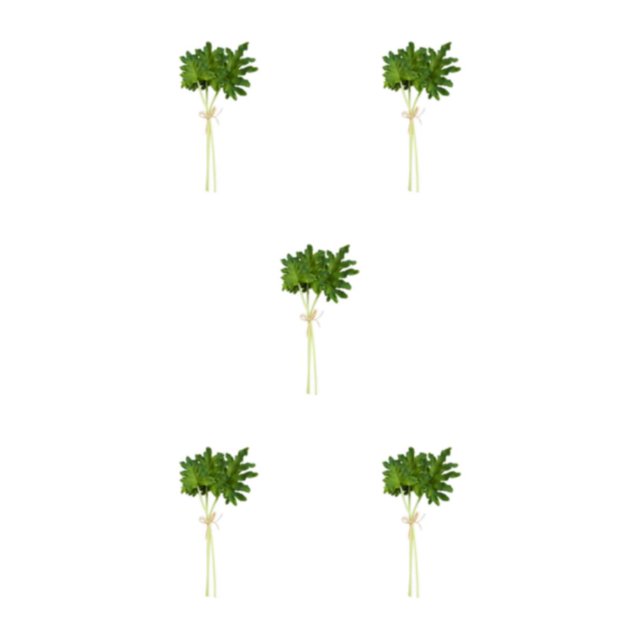 Advancent Decoración verde Hojas de palma artificiales para ambiente exótico Hojas de palma artificiales Plantas Hoja de plumas de primavera Type2 NO2