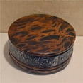 thumbnail image 5 of Retro Vintage Wooden Emboss Ashtray Home Office Cigar Tobacco Ash Tray Case Pink Wood, Tin, 5 of 7