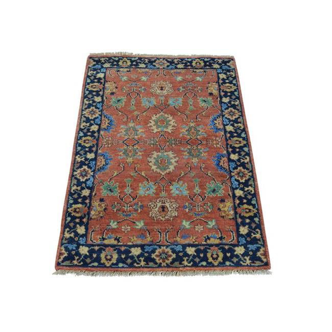 2'5" x 5'9" Vintage Hand-Knotted Traditional Oriental Wool Area Rug 