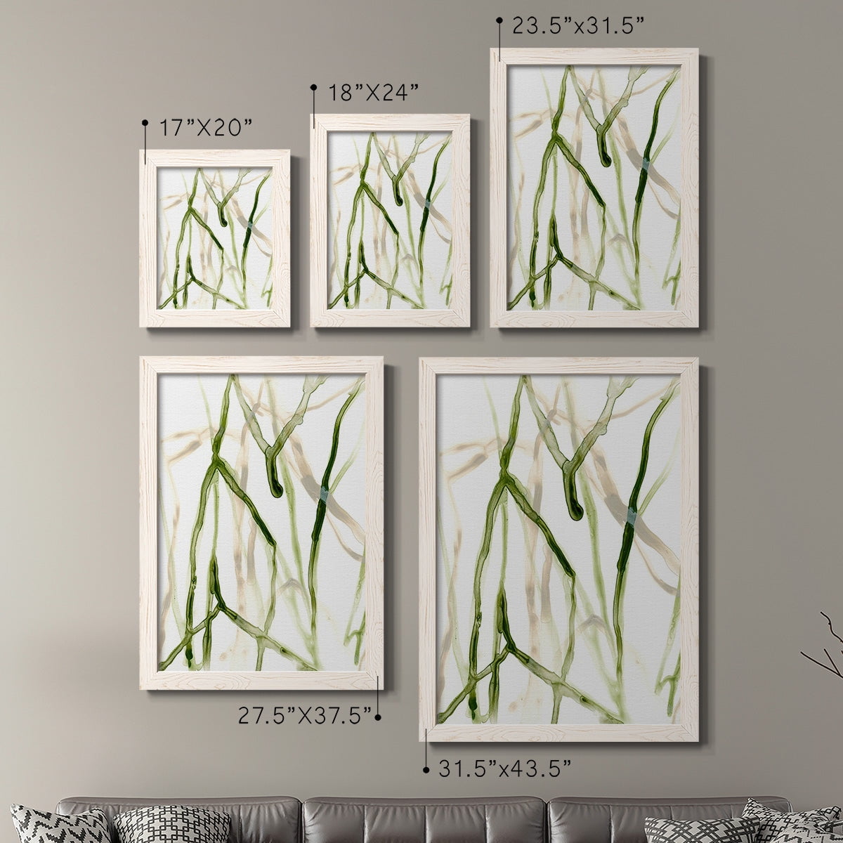 Runnel VII - Premium Framed Canvas 2 Piece Set - Ready to Hang