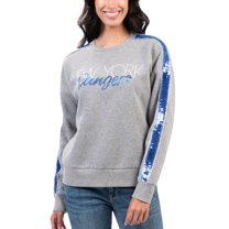 Women's G-III 4Her by Carl Banks Gray New York Rangers Penalty Box Pullover Sweatshirt