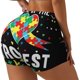 thumbnail image 1 of Fotbe I Love With Autism Shorts Sin Costuras – Shorts Deportivos de Cintura Alta para Mujer, Elásticos para Gimnasio, Yoga, Running o Ciclismo-Small, 1 of 8