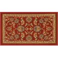 thumbnail image 2 of Well Woven Non-Skid/Slip Rubber Back Antibacterial 20" x 31" Door Mat Rug Timeless Oriental Red Traditional Classic Sarouk Thin Low Pile Machine Washable Indoor Outdoor Kitchen Hallway Entry, 2 of 4