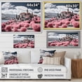 thumbnail image 4 of Designart "Italy Beautiful Pink horizon" Landscapes Floater Framed Wall Decor, 4 of 7
