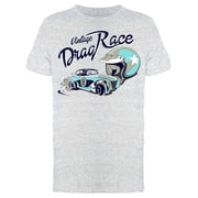 Vintage Drag Race T-Shirt Men -Image by Shutterstock, Male 3X-Large