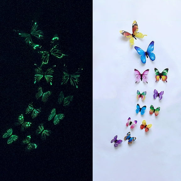 Kids Bedroom Set Sticker Decor Bedroom X 3D Kid 12 Stickers Wall Home Luminous Wall Sticker, Household Stickers