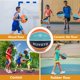 thumbnail image 5 of Baloncesto KUYOTQ para niños y jóvenes, talla 4, 25,5 cm, colores vibrantes, 5 of 9