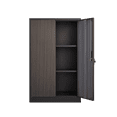 thumbnail image 3 of Metal Storage Cabinet File Cabinet Folding Storage Locker Cabinet for Home Office,School,Garage,Brown, 3 of 9