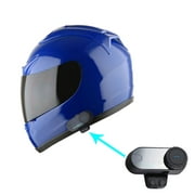 1Storm New Motorcycle JH901 Bike Full Face Helmet Glossy Blue + One Extra Clear Shield + Motorcycle Bluetooth Headset