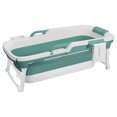 thumbnail image 3 of Wliqien 51/55 inch Foldable Bathtub, Portable Bathtub for Adult Kids, Large Collapsible Tub with Handle, Freestanding Surround Collapsible Bathtub, No Lid, Hot Bath, Ice Bath, 3 of 8
