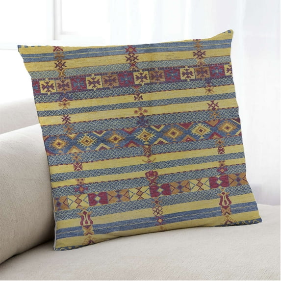 Ahgly Company Indoor Square Mid-Century Modern Throw Pillow, 18 inch by 18 inch