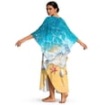 thumbnail image 2 of Xixirimido Starfish Shell Sea Beach Print Women Kaftan Dresses Plus Size Swimsuit Coverup Batwing Sleeve Summer Bathing Suit Caftan Loungewear Beach Cover Up, 2 of 7