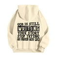 thumbnail image 3 of Women's Graphic Hoodies Oversized Long Sleeve Hooded Sweatshirt, 3 of 3