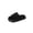 Black, variant on Shock Absorbing Indoor Mules, Women's Chunky Platform Corduroy Slippers Thick Ribbed Velvet Open Toe Slides Lightweight Shock Absorbing House Shoes Comfort Non Slip Indoor Mules, Gray 5.5