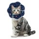 thumbnail image 1 of Collares para gatos con protección ajustable y antimordeduras, cómodos collares de recuperación cónicos para gatos y cachorros, azul (s), 1 of 5