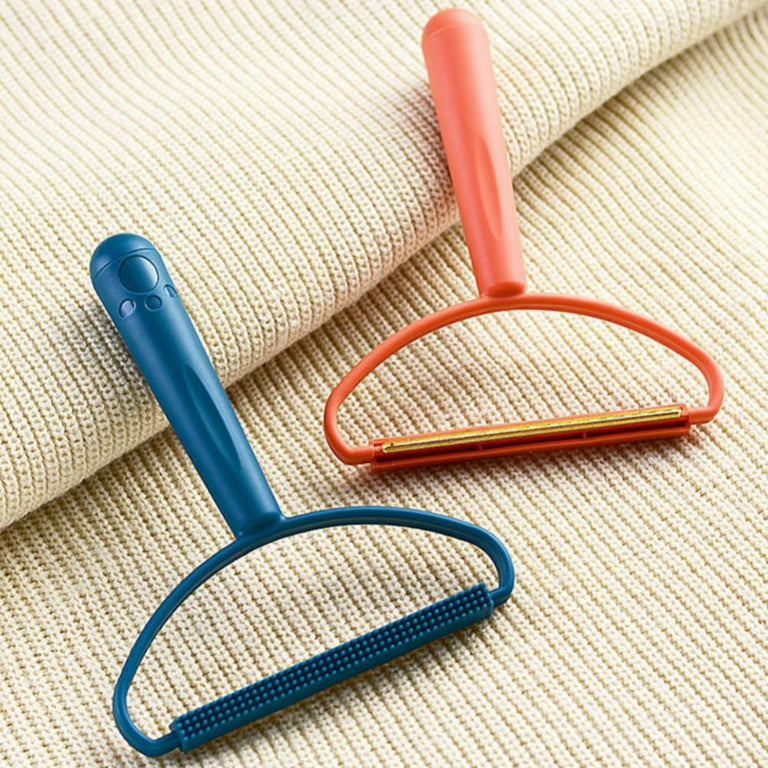  2 Pack Portable Lint Remover, Pet Hair Remover Carpet Rake,  Carpet Fuzz Scraper for Pet Hair, Lint and Pet Hair Remover Cleaner Tool,  Rug Shaver Remove Dust or Fluff Balls from