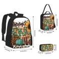 thumbnail image 2 of Easygdp Happy Fall Y'All Mochila para Niños y Niñas con Set de Caja de Almuerzo y Estuche para Lápices 3 en 1, Mochila Escolar Estampada para Adolescentes, 2 of 7