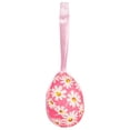 thumbnail image 2 of SMKE 6pc Easter Home Accent,Decorative Hanging Egg,Holiday Tree Ornament,Easter Hanging Eggs Ornaments 5x3cm Pink Plaid Pattern for Tree Wreath Garland Spring Farmhouse Basket Filler Decor, 2 of 4