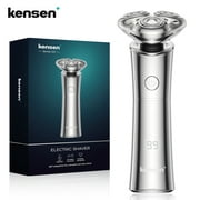 Kensen Magnetic Electric Shaver For Men Electric Razor USB Rechargeable 3D Floating Cutter Head Dry/Wet Beard Trimmer