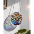 thumbnail image 3 of 83 Pieces Acrylic Puzzles Suncatcher Window Hanging, 6.7 Inch Acrylic Jigsaw Puzzle Suncatcher, Acrylic Puzzles Garden Decoration for Birthday Mothers Day Gift Home Decor (Tree of Radiant Glass), 3 of 16