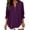 Purple# linen tops for women, variant on Oksale Womens Linen Shirts Casual Dressy V Neck Button Summer Tops Loose Cozy Rolled Up Long Sleeve Spring Clothes White L