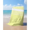 thumbnail image 4 of Yellow White Stripe Beach Towels Oversized Super Absorbent, Modern Rustic Vertical Striped Lightweight Bath Towel Quick Dry Sets For Bathroom/Pool/Rv Camping/Beach Play/Gym Room/Picnic 30"x60", 4 of 8