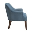thumbnail image 4 of Modern Tufted Back Accent Chair Sturdy Plywood Frame Living Room Furniture 1pc Blue Fabric Upholstered Armchair, 4 of 6