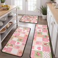 thumbnail image 2 of Pioneer Flower Floral Print Pattern Kitchen Rugs Sets Of 3,Kitchen Runner Rugs Non Skid Washable,Decorative Kitchen Floor Mats for Kitchen,Sink,Laundry,17X30 Inch + 17X47 Inch + 17X59 Inch, 2 of 6