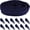 Blue, variant on 10 Yards #5 Nylon Coil Zipper Tape with 10 Metal Slider Pulls - White