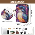 thumbnail image 3 of Haosy Accordion File Organizer Zipper Binder 500 Sheet 6-Tab Expanding File Folder Multi-Pocket 1.2 Inch 3 Ring Cute Colorful Bbird, 3 of 7