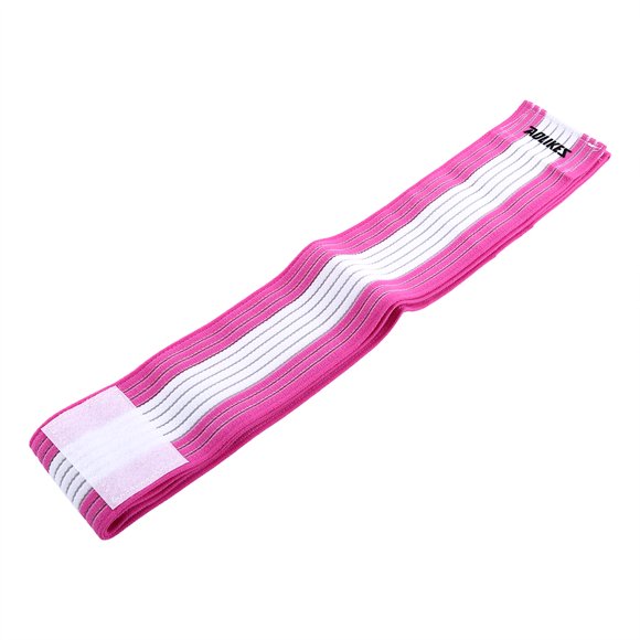 Straps Wraps Knee and Ankle Support Wrap Bandage With Hook And Loop Straps(white & rose red)
