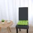 thumbnail image 4 of PiccoCasa Cotton Blends Strap Design Cushion Chair Buttocks Pad Lime Green 35 x 35 x 6cm/14"x 14"x 2.4"(L*W*H), 4 of 7