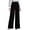 Black, variant on Womens High Waisted Dressy Trousers Wide Leg Business Casual Slacks Flowy Pants with Pintuck Detail for Work Office Wear,Red,S