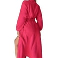 thumbnail image 2 of Gifts for Her Robe for Women Fluffy Loungewear Oversized Warm Women's Robes Bath Womens Bathrobe Hot Pink, 2 of 5
