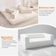 thumbnail image 5 of Qinaqin 78.8" 5-in-1 Modular Convertible Corduroy Floor Sofá Cama – Folding Sleeper con Pillow Armrest Backrest & cm de Alturaigh- Profundidadnsity Foam Breathable Micro-Stripe Tela –, 5 of 7