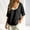 Black, variant on Embroidered Tops for Women Summer Ladies Tops Mexican Embroidered Tops for Women Tunic Casual Tops Crew Neck Womens Cotton Tops Crochet Tops for Women Womens Linen Tops Green S