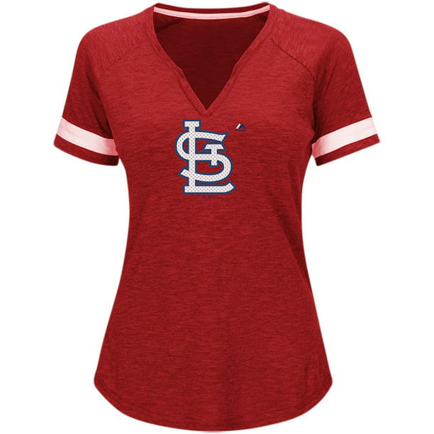 St. Louis Cardinals Majestic Women&#39;s Game Stopper Raglan T-Shirt - Red - 0 - 0