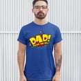 thumbnail image 3 of Tee Hunt Dad! Saves The Day! T-Shirt Father's Day Men's Tee, Blue, 4X-Large, 3 of 5