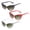 Deluxe 3-Pack | Black/White/Red, variant on Women's Retro Polka Dot Oversize Cat Eye Sunglasses 50mm (Black-White / Smoke Gradient)