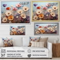 thumbnail image 4 of Designart "modern Seasonal Flowers Watercolor II" Floral Floater Framed Canvas Wall Art, 4 of 7